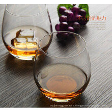 Haonai Stemless Wine Glass,Wine Tumbler Set Elongated and eco-friendly Glass